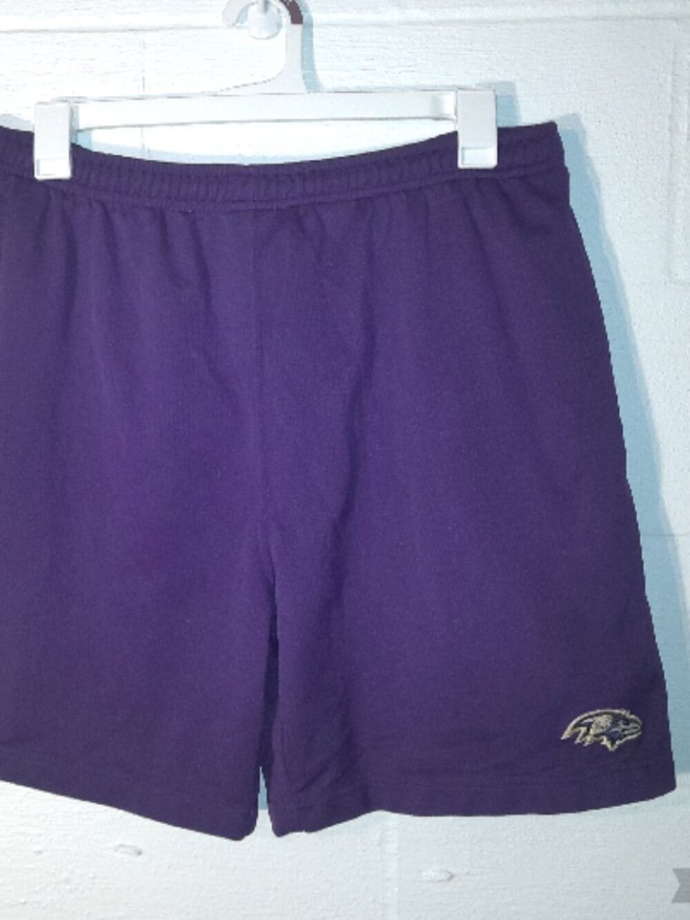 NFL Baltimore Ravens Mens Purple Activewear Athletic Shorts Sz Medium Oversized